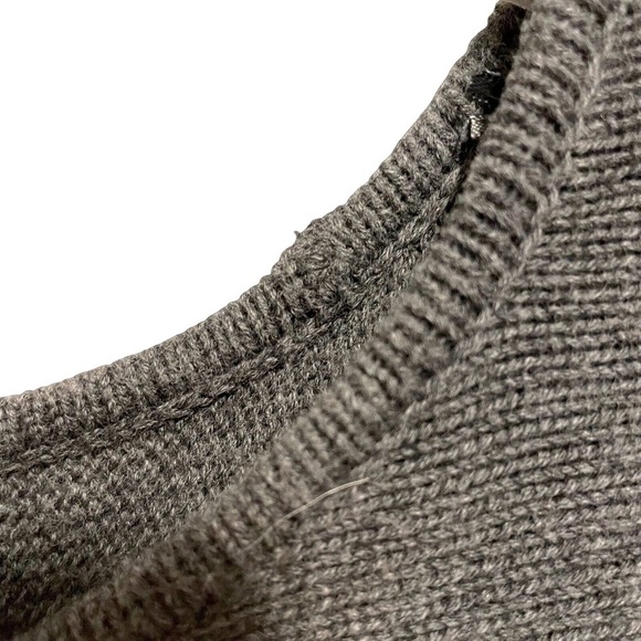 Michael Kors Women's Sweater Gray Size Small Zip Accent -hem Scoop Neck - Picture 11 of 11